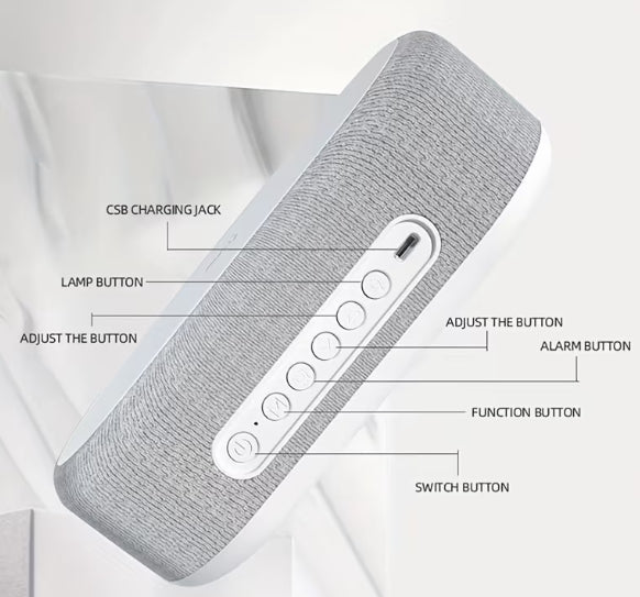 ⏰ AMPSNOVA™ 4-in-1 Smart Wireless Charging Alarm Clock