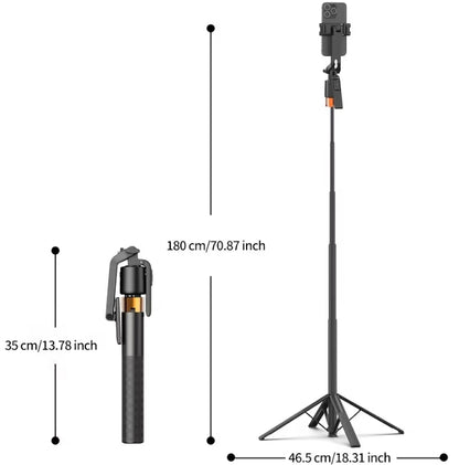 AMPSNOVA™{QAML Q13} Smart AI Tracking Selfie Stick Tripod