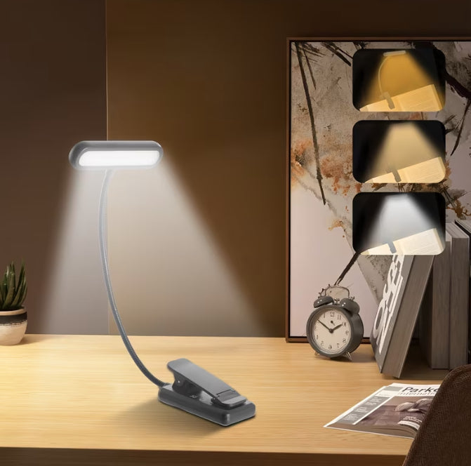 AMPSNOVA™ Rechargeable Clip-On Book Light (Eye-Care)