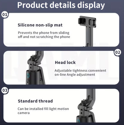 AMPSNOVA™{QAML Q13} Smart AI Tracking Selfie Stick Tripod