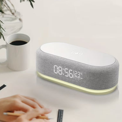 ⏰ AMPSNOVA™ 4-in-1 Smart Wireless Charging Alarm Clock