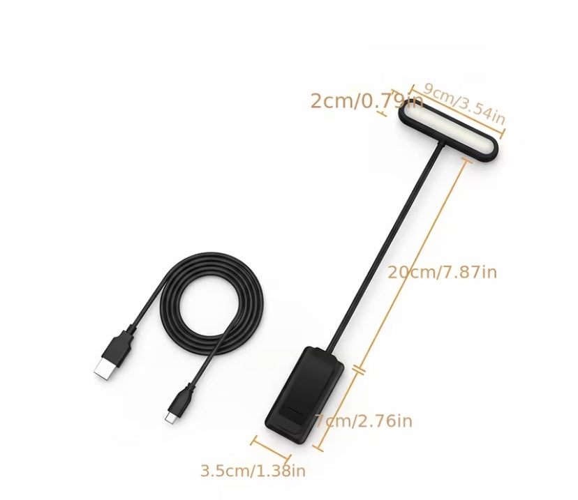 AMPSNOVA™ Rechargeable Clip-On Book Light (Eye-Care)