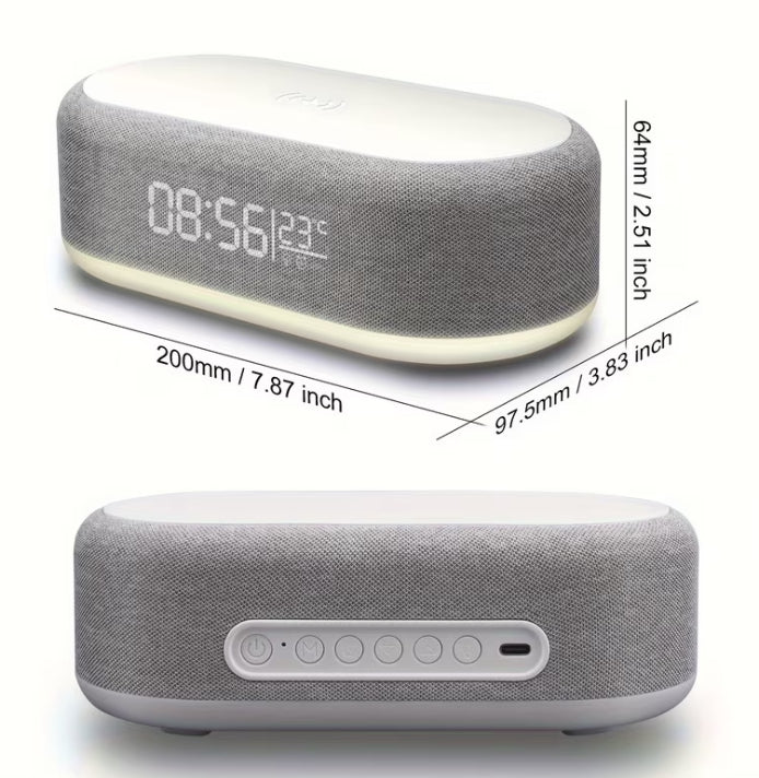 ⏰ AMPSNOVA™ 4-in-1 Smart Wireless Charging Alarm Clock